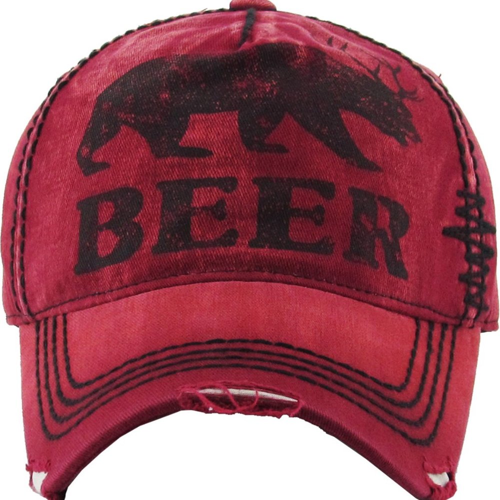 ᗪEEᖇ+ ᗷEᗩᖇ = ᗷEEᖇ baseball cap